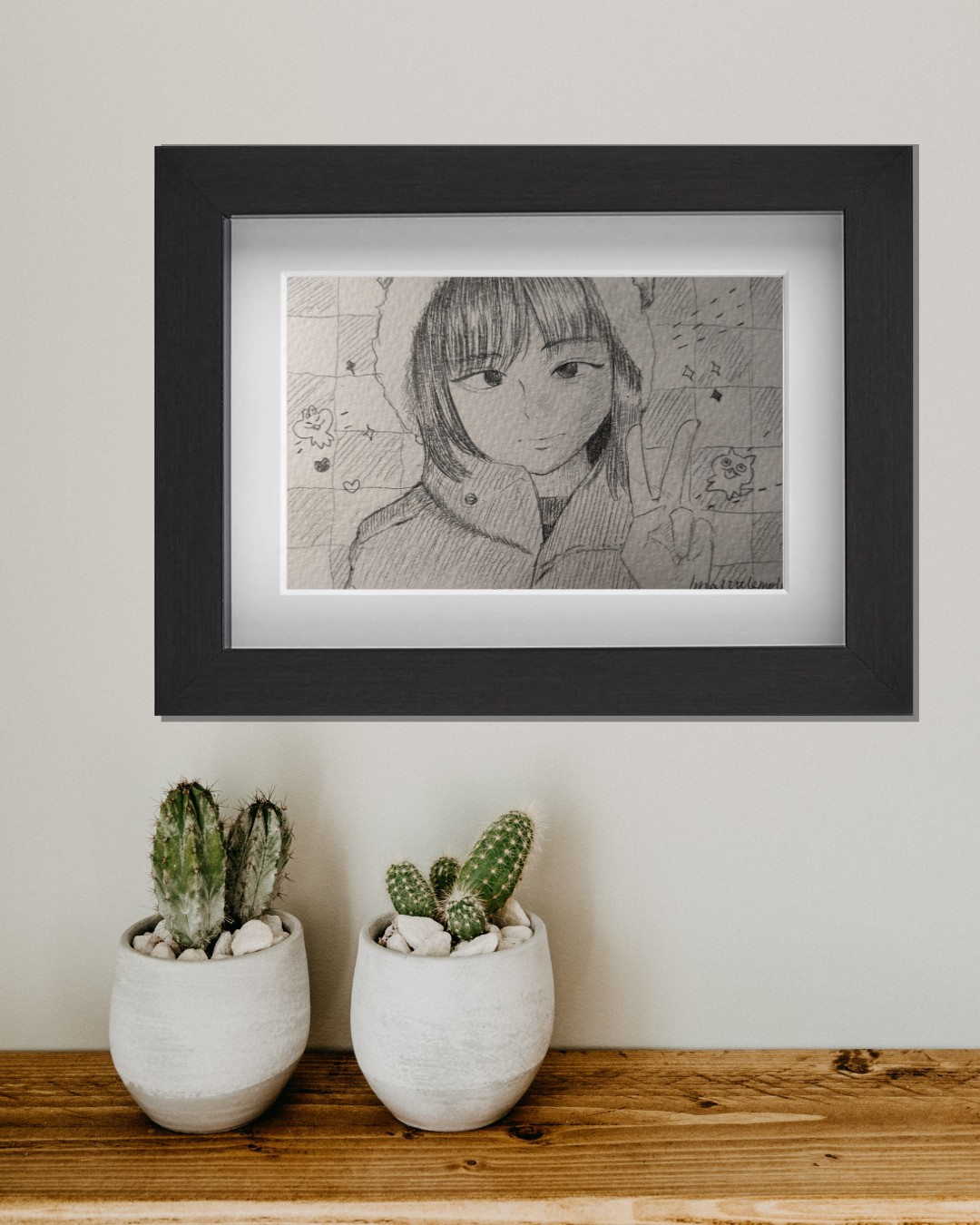 Mole Portrait Original Pencil Art