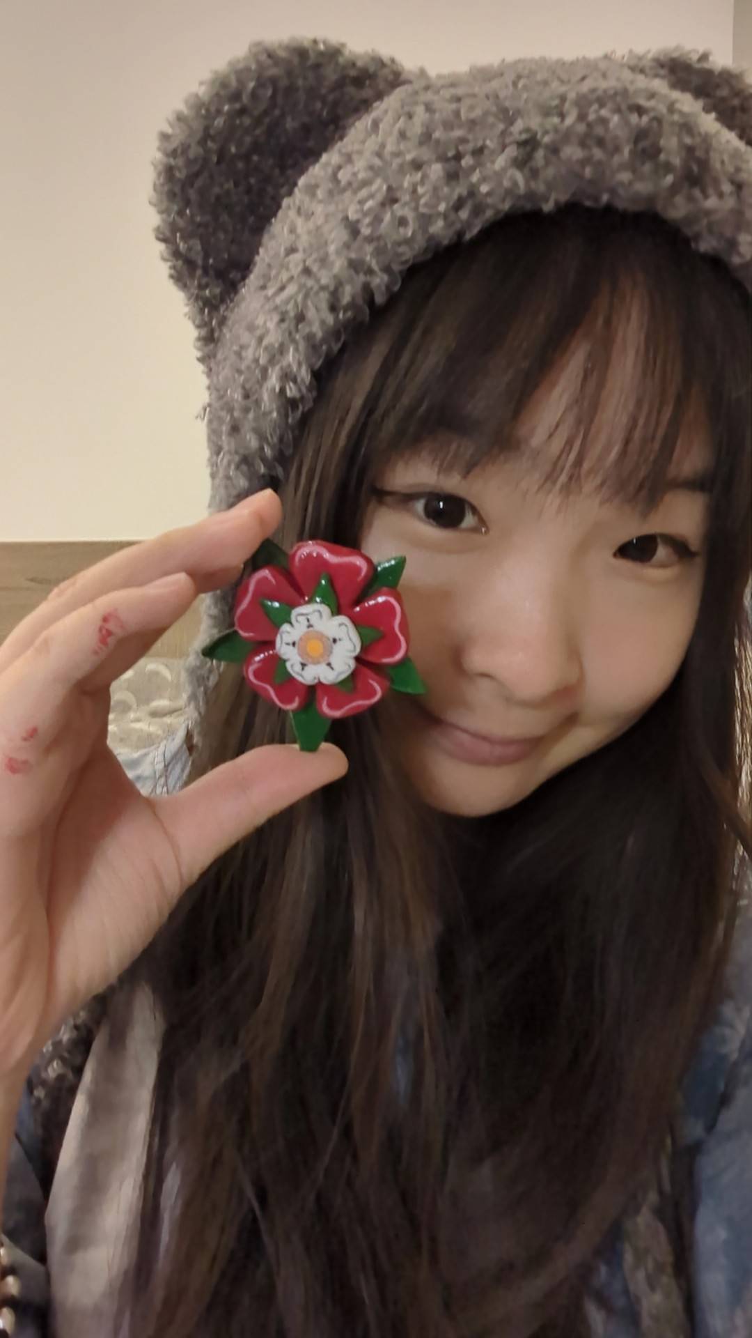 Tudor Rose/Yorkshire Rose (Can be made in to Fridge Magnet or Pin)