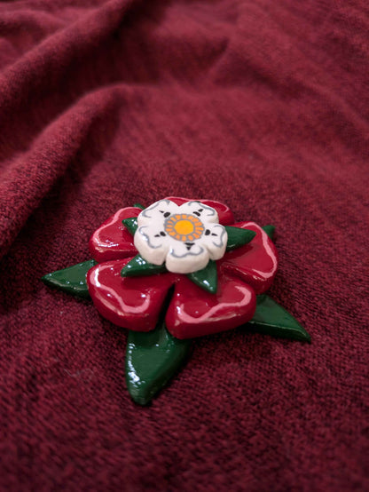 Tudor Rose/Yorkshire Rose (Can be made in to Fridge Magnet or Pin)