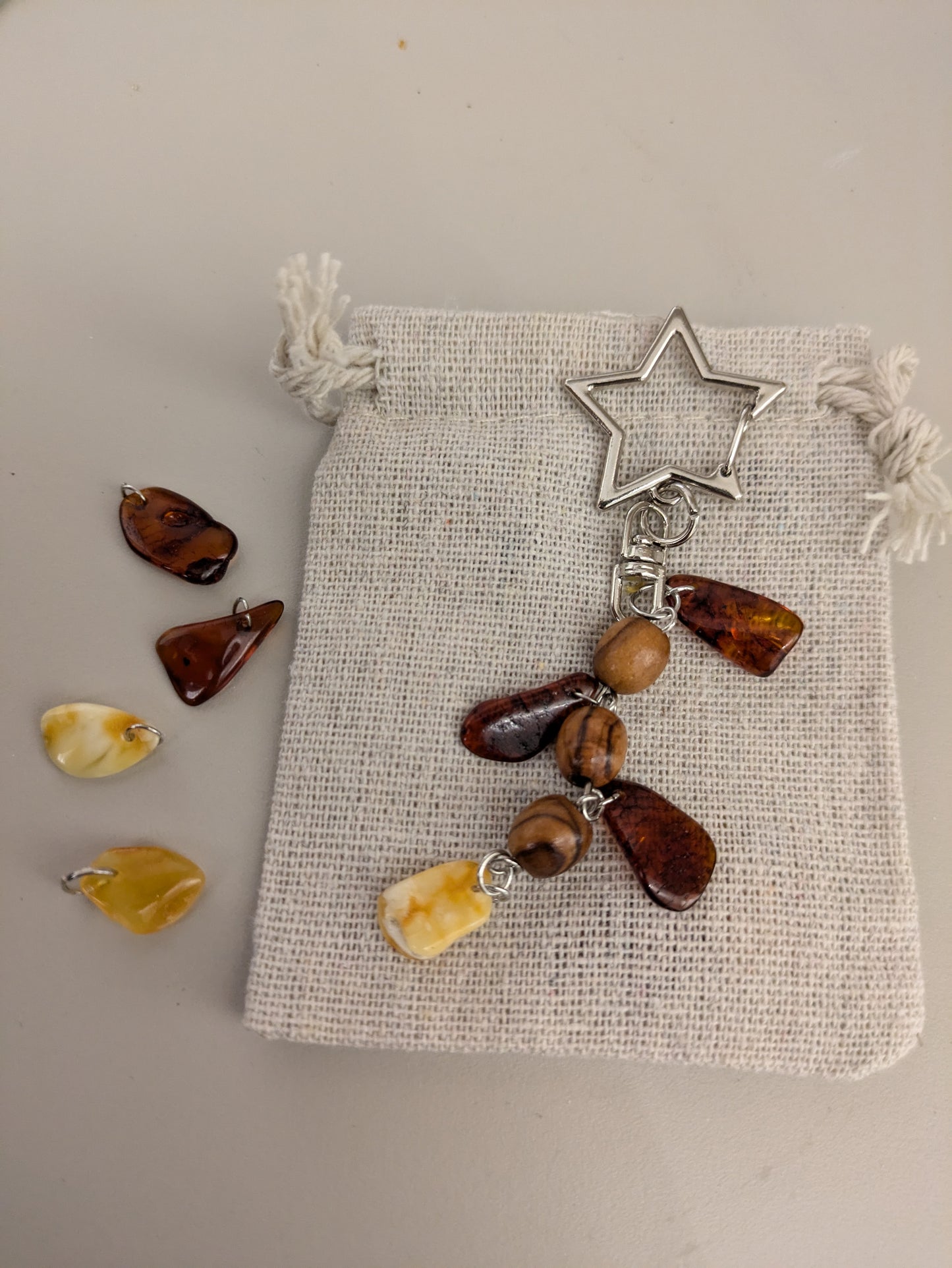 October Limited Mole Craft-Baltic Amber Keychain