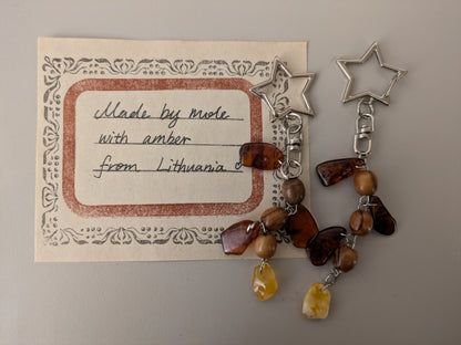 October Limited Mole Craft-Baltic Amber Keychain
